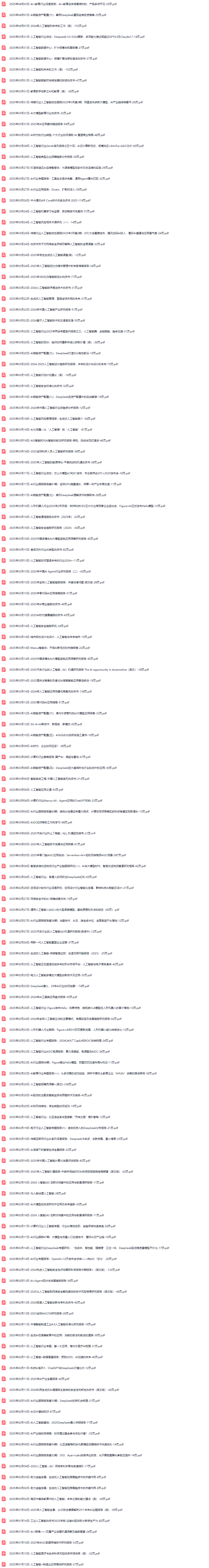 人工智能（AI）行业研究报告