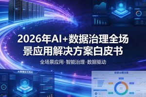 2026年AI+数据治理全场景应用解决方案白皮书 – 全2373页下载
