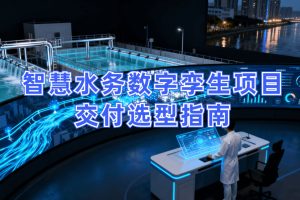 智慧水务数字孪生选型破局：平台精准适配 + 交付五优保障，筑牢水务智能运营基石