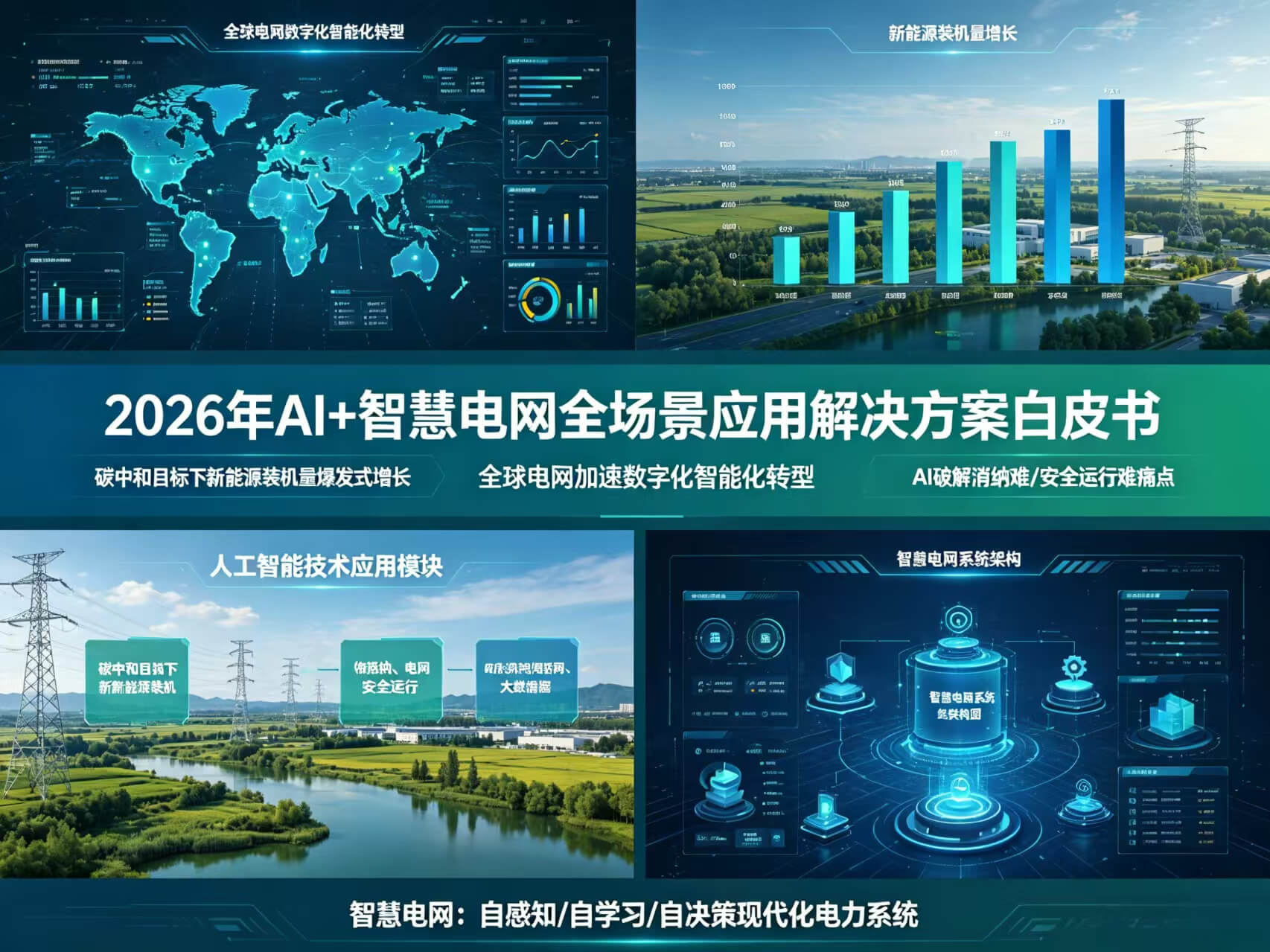 2026年AI+智慧电网全场景应用解决方案白皮书 – 全2128页下载